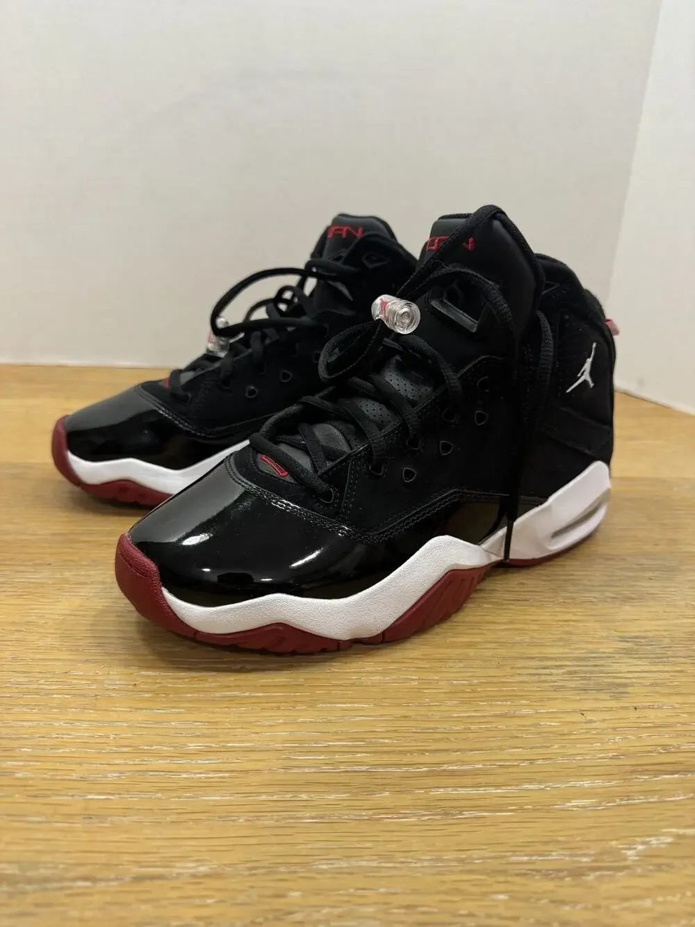 Size 7 - Air Jordan B'Loyal Black and Red in Box Light Wear